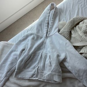 Brandy Melville cropped zip up